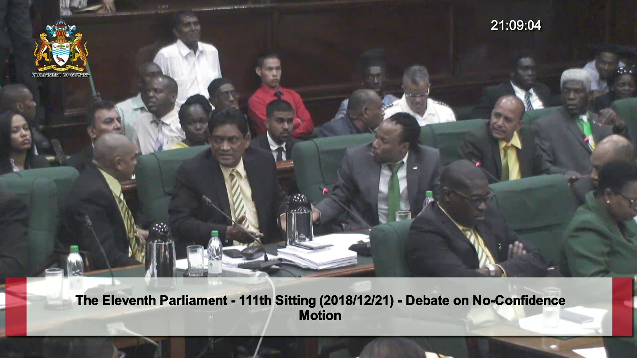 Guyana APNU+AFC government falls in no confidence vote
