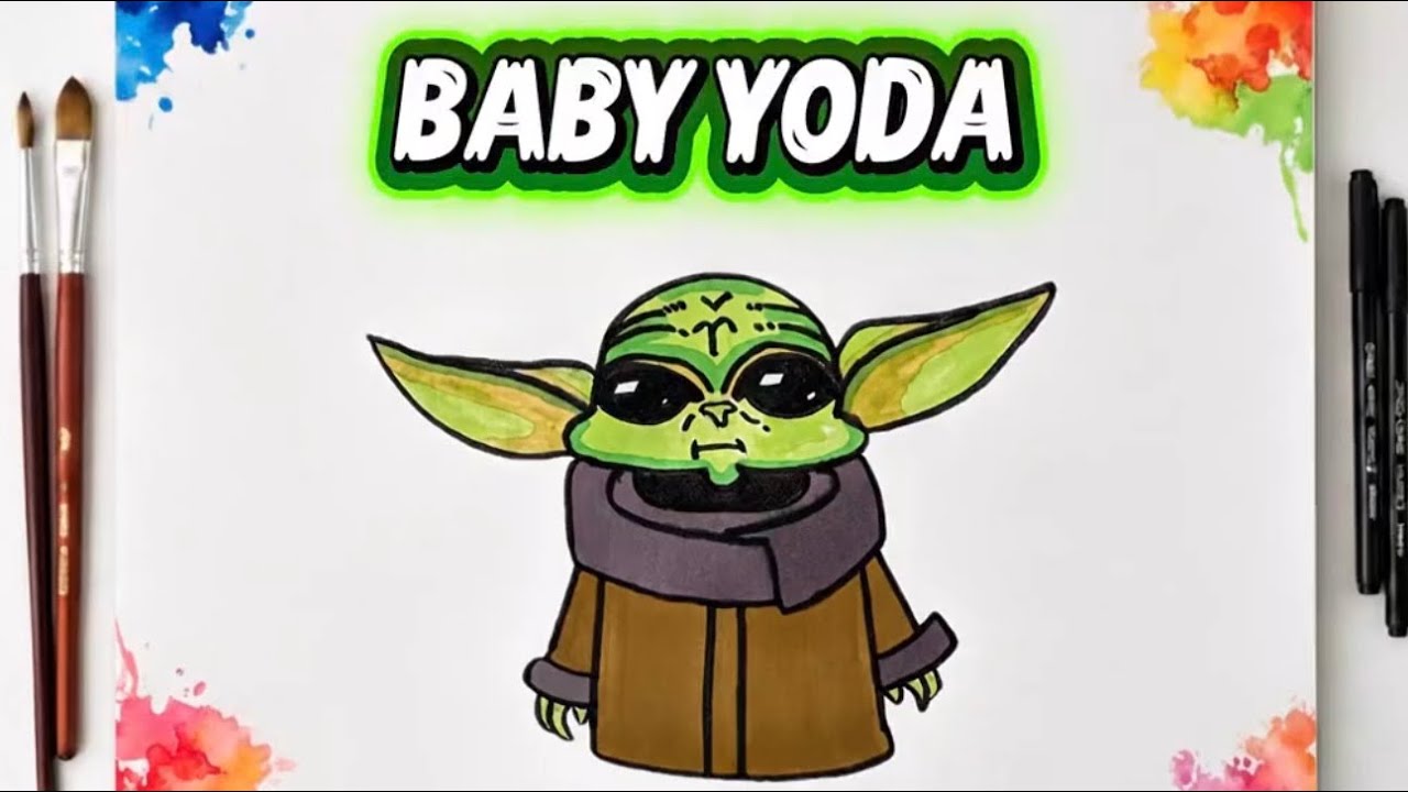 Baby Yoda Nasıl Çizilir? 🧌💚✅⚡️☺️