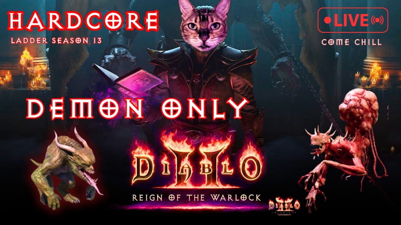 Hardcore - LADDER : New Warlock Demon ONLY  - Diablo 2 Resurrected