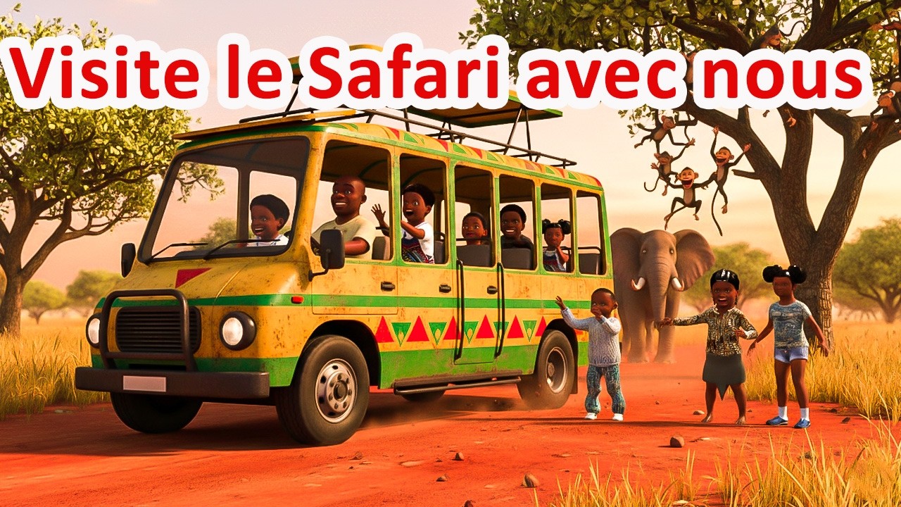 visite le safari avec nous | B'ANGEL FRANÇAIS | Comptines avec bebe kameni | Bantu Angel Français.