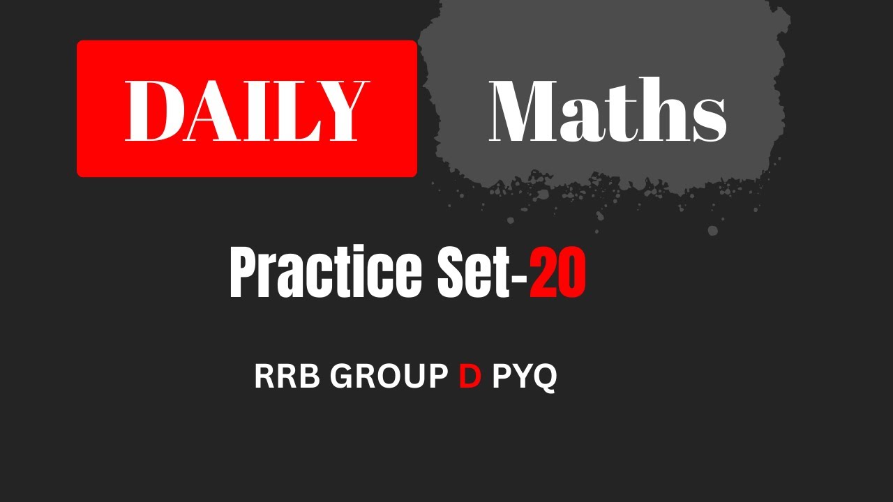 👉 Daily Maths Practice Set-20 | SSC CGL CHSL RRB Group D | Educare Center