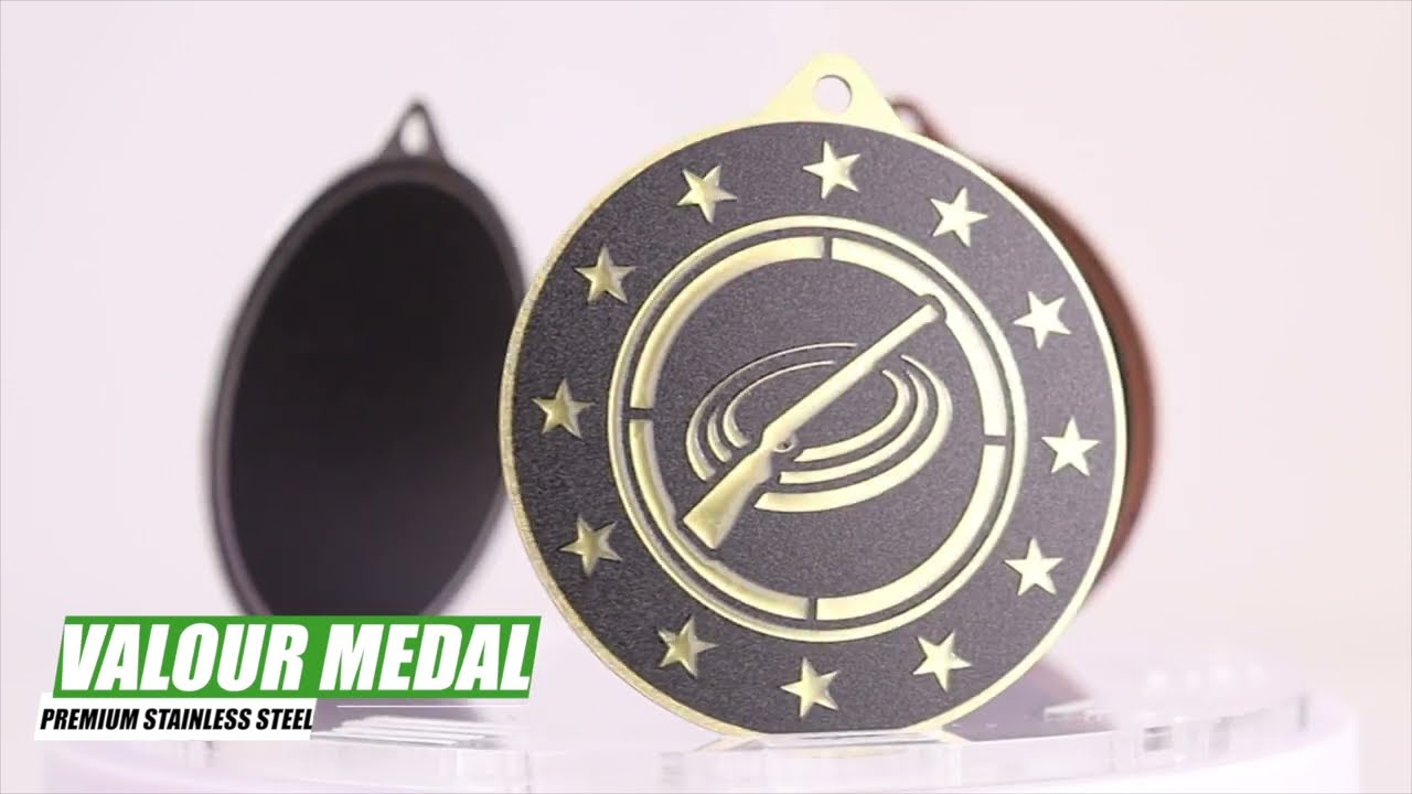 Clay Pigeon Shooting Medal 60mm | Gold Silver Bronze | Shooting Awards UK