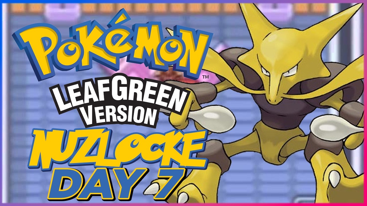 ITS TIME TO SWEEP THE GYMS: Pokemon Leaf Green NUZLOCKE (Day 7) !sub 10/10 = POKEMON DAY STREAM