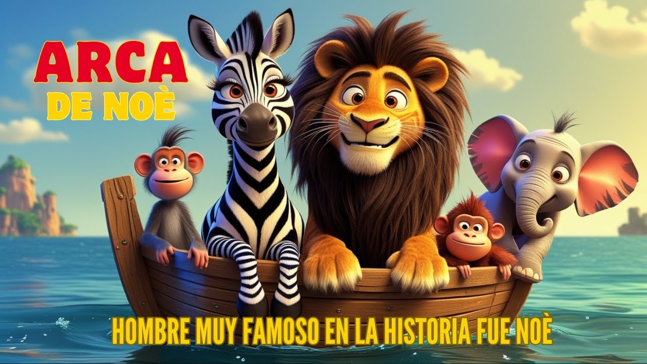 “Hombre muy famoso en la historia fue Noé – Versión cantada | Musica cristiana para niños