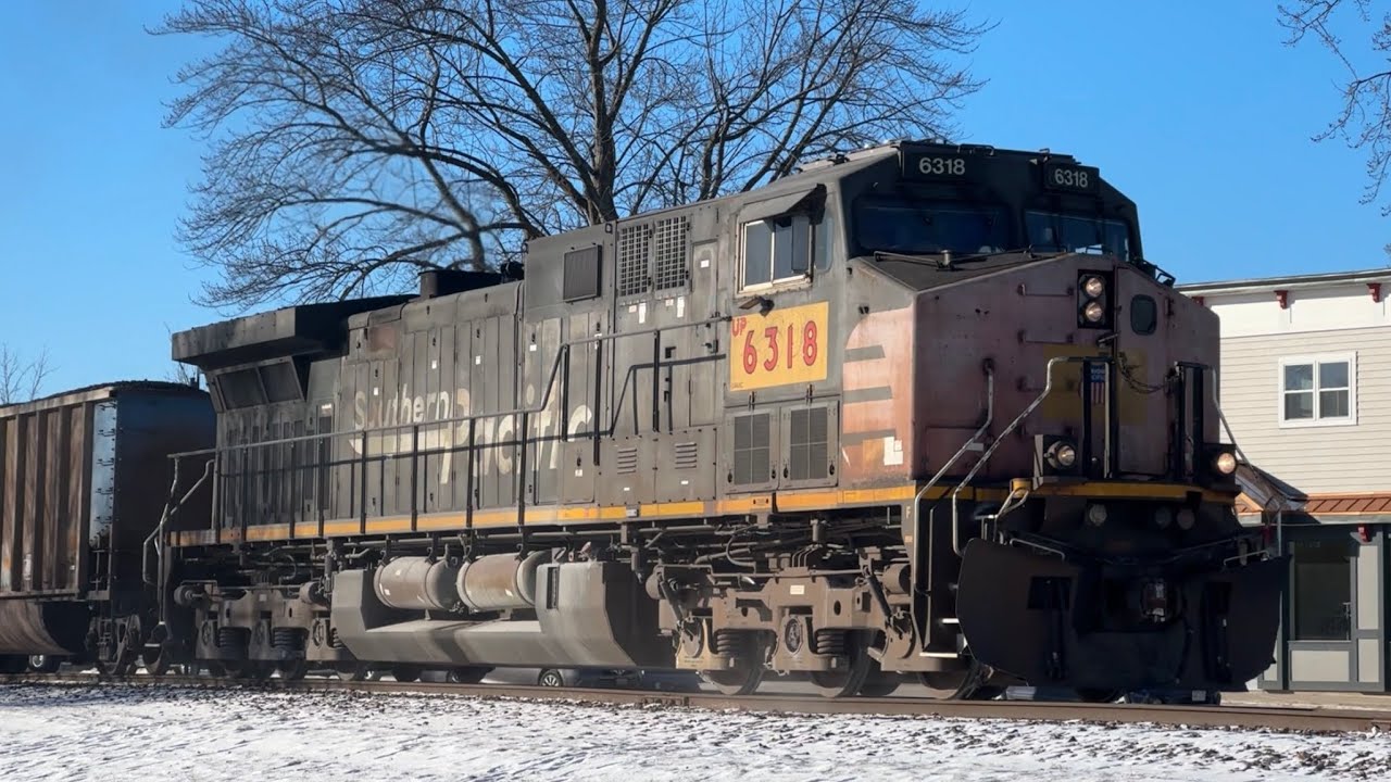 Southern Pacific 6318, CN Zebra Stripe, P5s and K5LLAs! Trains from Sheboygan to Manitowoc! 