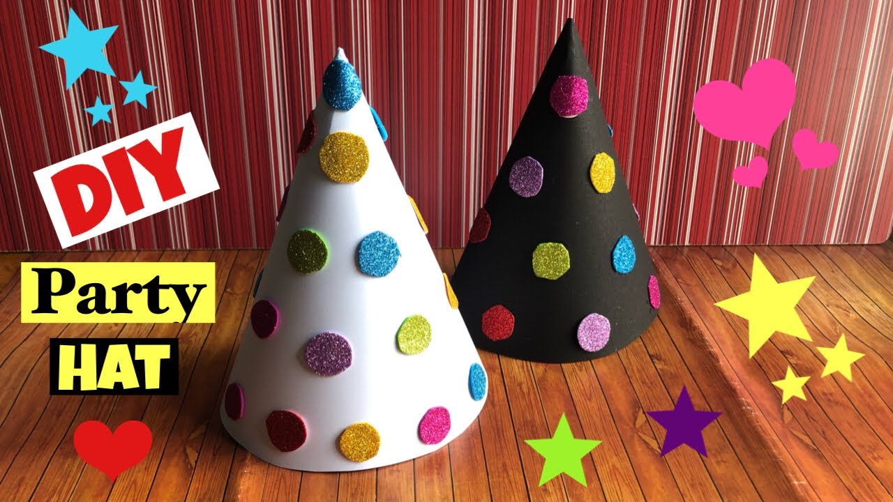 Diy birthday cap | diy party hat | how to make birthday cap | salmarts