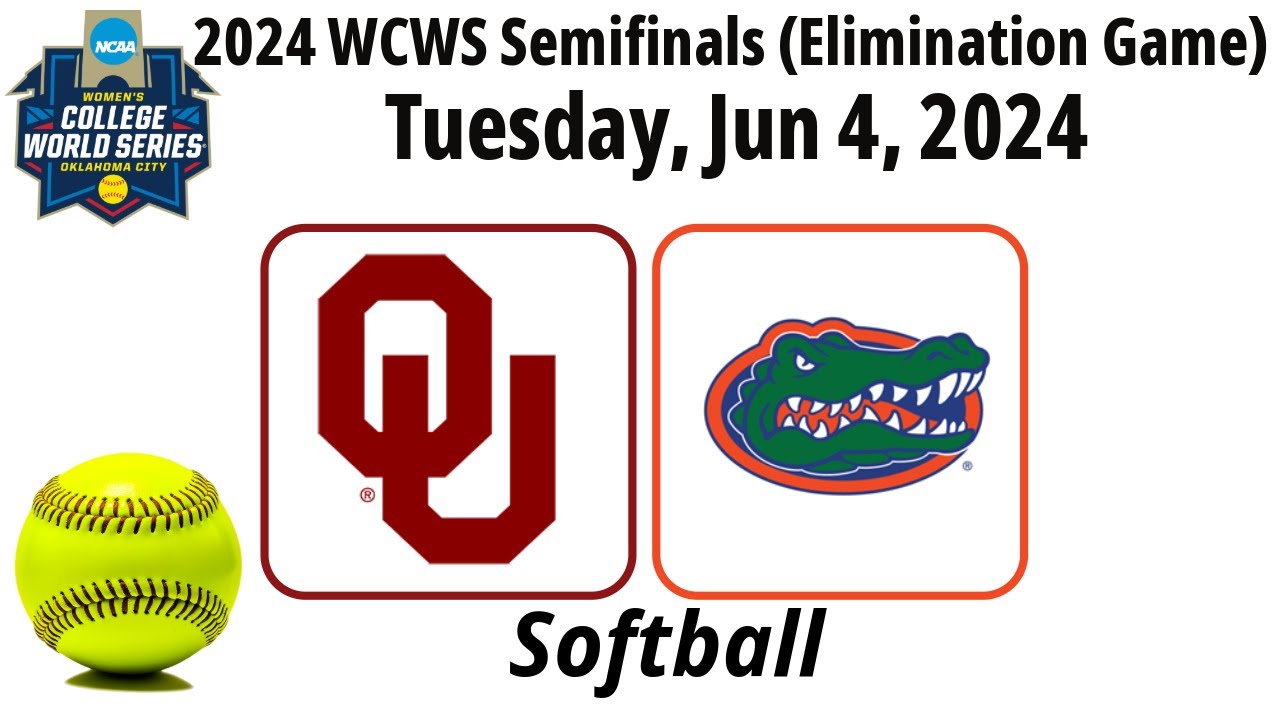 2024 Jun 4 - Softball - #2 Oklahoma vs. #4 Florida - 2024 WCWS Semifinal (Game 12) - 20240604