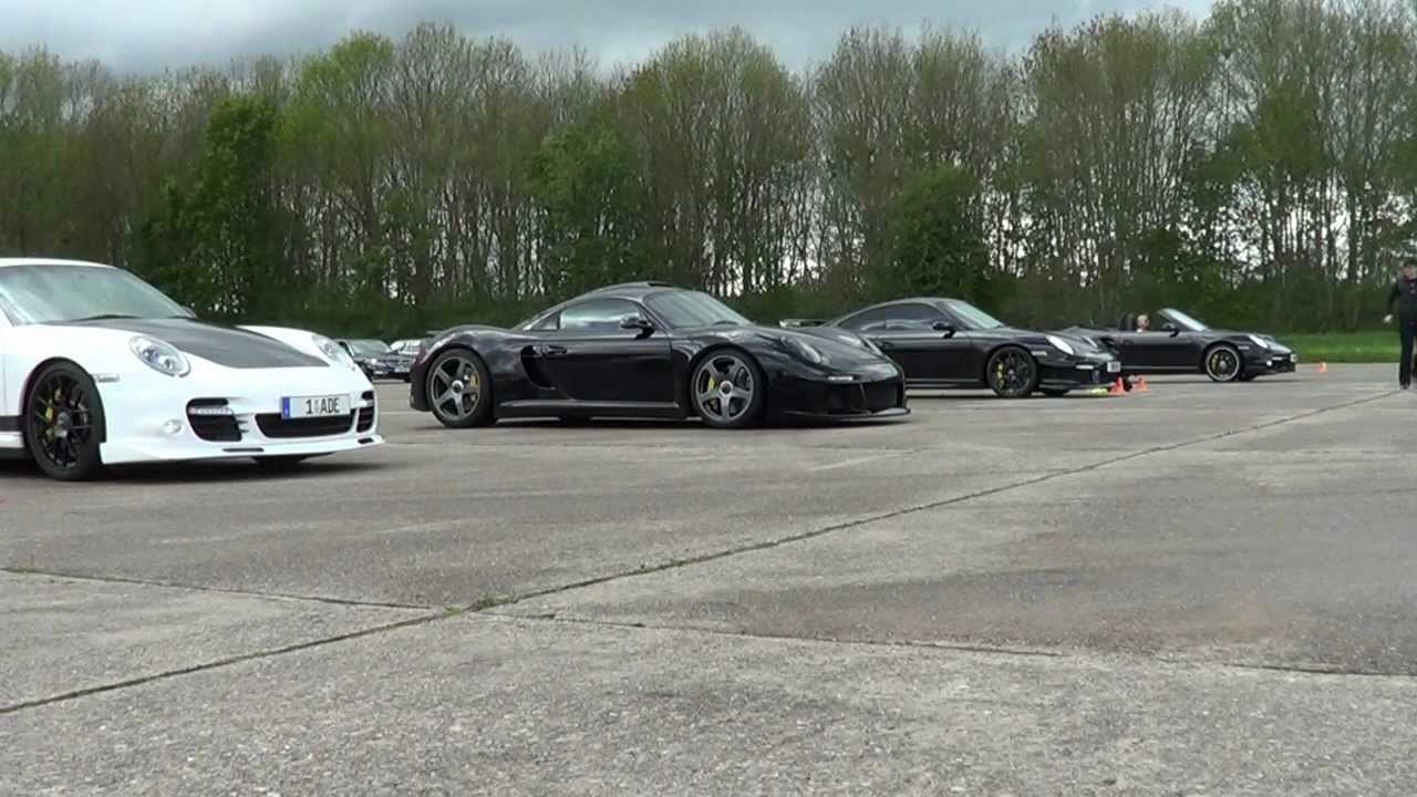 9ff v RUF CTR3  v GT2 | 1 mile drag race