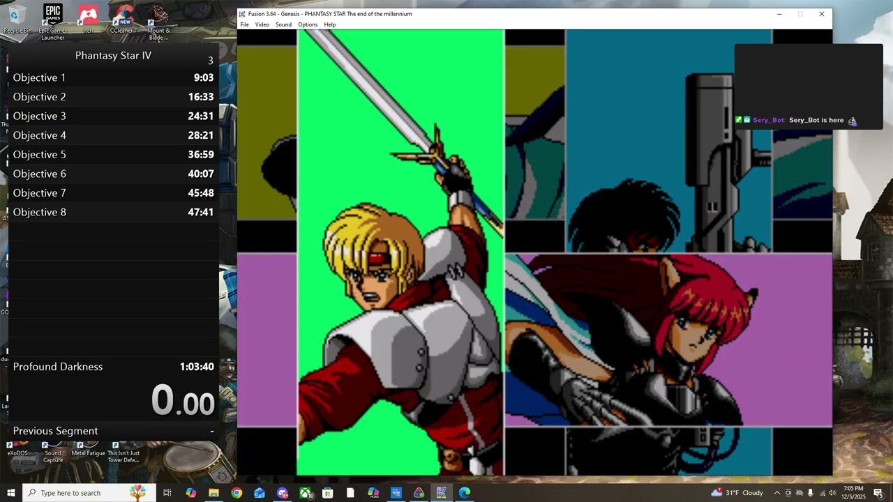 Phantasy Star Phriday: Randomizer Race time