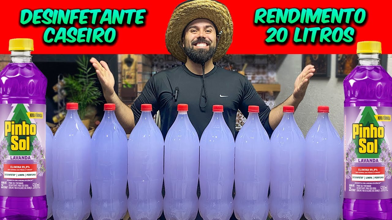 DESINFETANTE CASEIRO - FAÇA E VENDA - RENDE 20 LITROS
