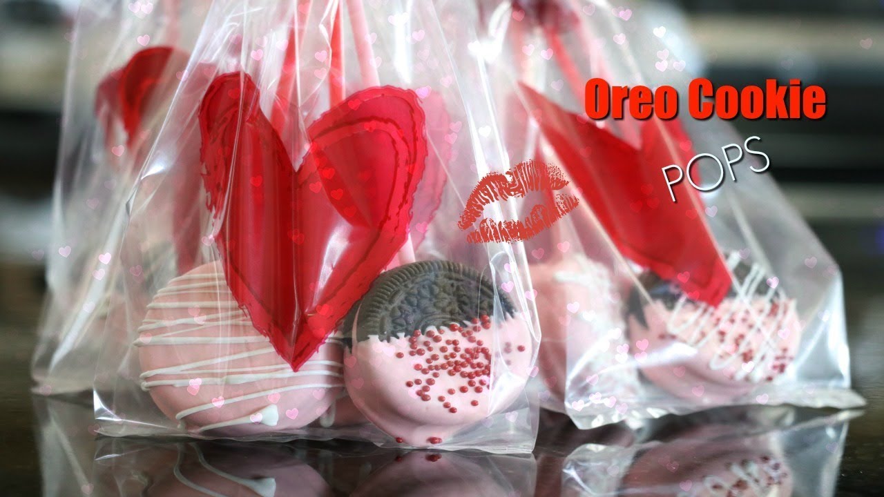Oreo Cookie Pops | No Bake for Valentine's Day