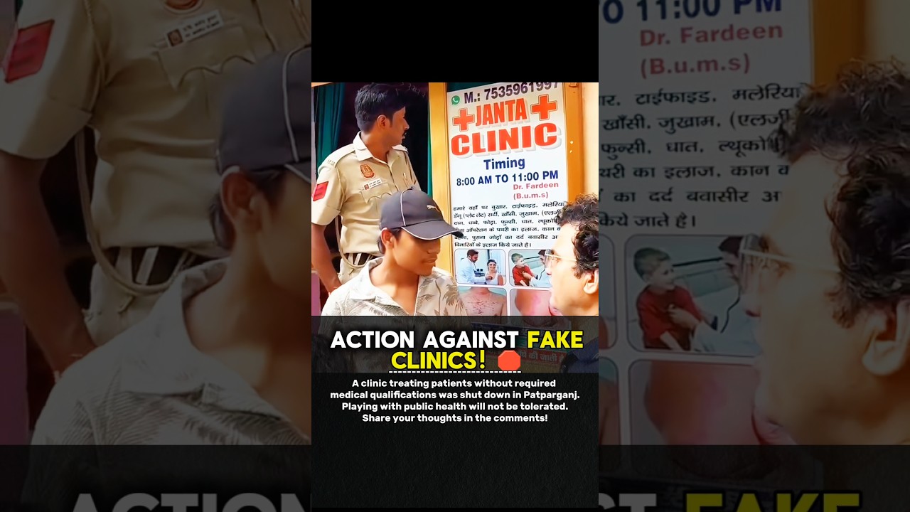 Strict Action On Fake Clinic! #shorts