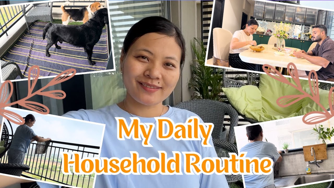My Daily Routine 🤗🫶🏻 | Cleaning and Cooking 🥘😍 | Naga Delhi Couple ♥️