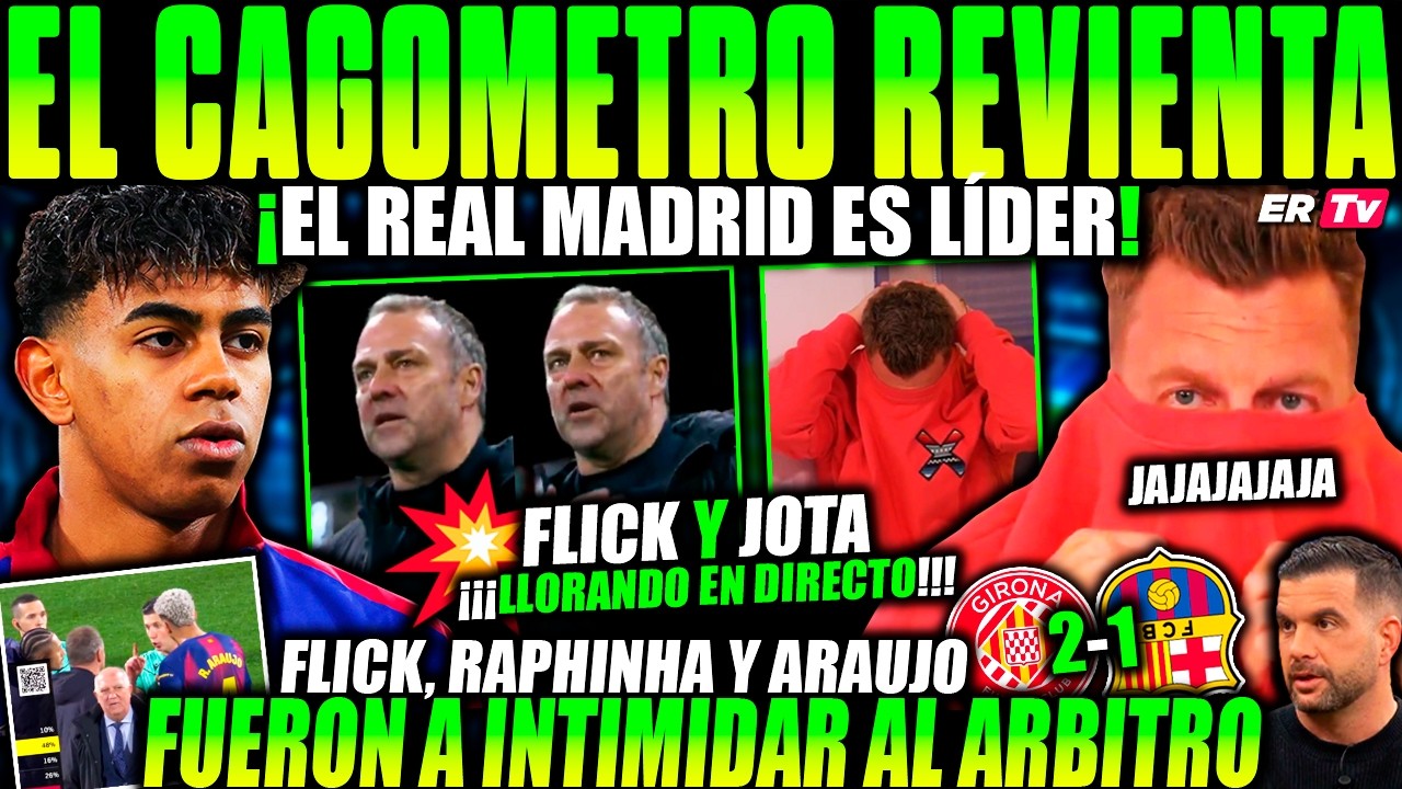 💥 ¡REAL MADRID REVIENTA la LIGA! BARÇA COLAPSA en GIRONA - JOTA JORDI y FLICK PASAN SU PEOR NOCHE