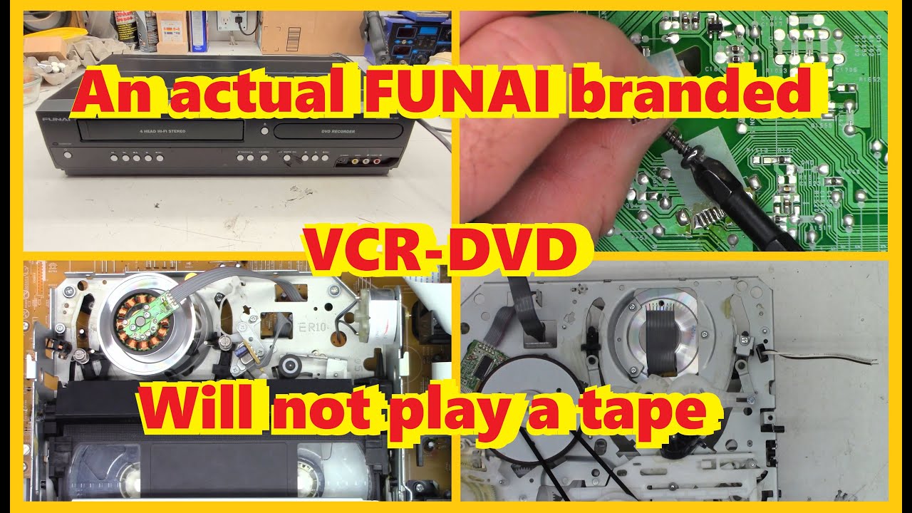A RARE FUNAI ZV427FX4A VCR/DVD- wont take a tape, Mechanical binding