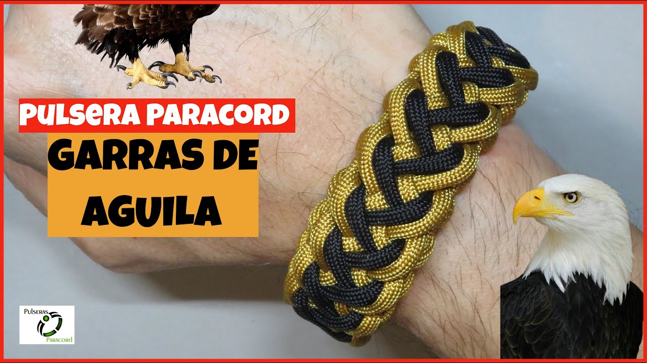 El arte de los Nudos de Paracord; Pulsera Garras de Aguila
