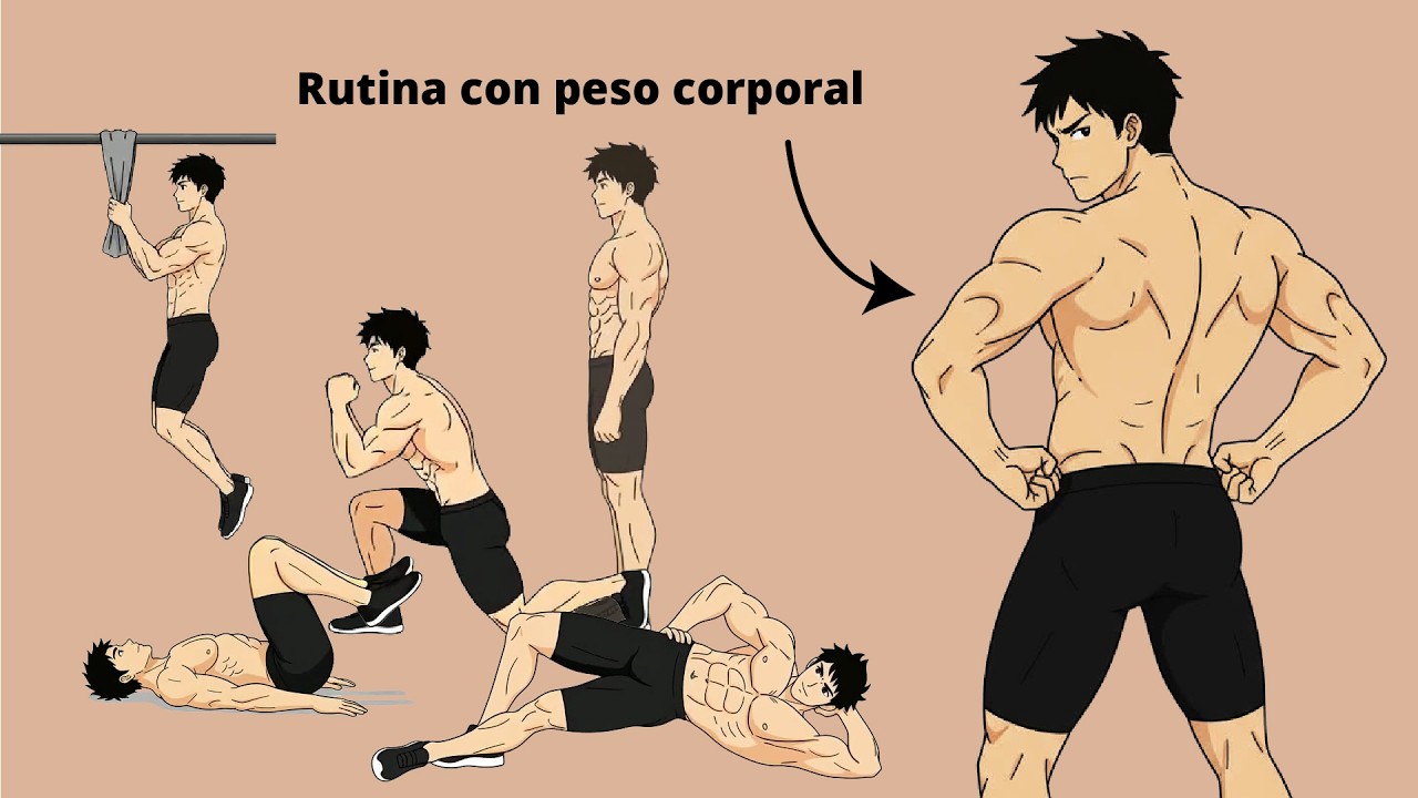 El reto del peso corporal - Rutina de grupos musculares