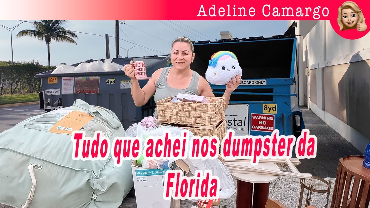 Achei muitas coisas nos dumpster da Florida