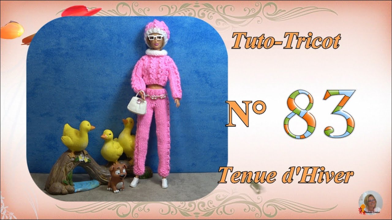 🥢 Tuto Tricot Barbie N°83| 👕 Une Tenue d'Hiver en laine Zeeman