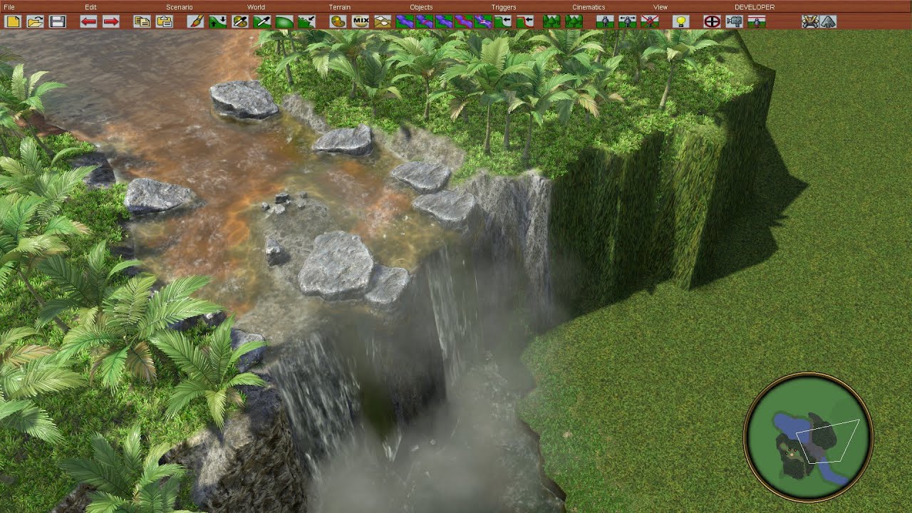 AOE3 scenario editor waterfall build