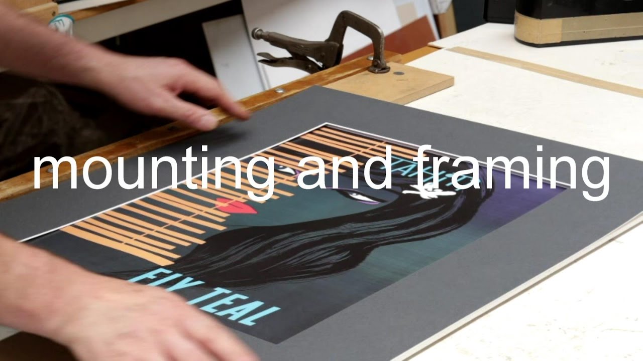 mounting and framing a print