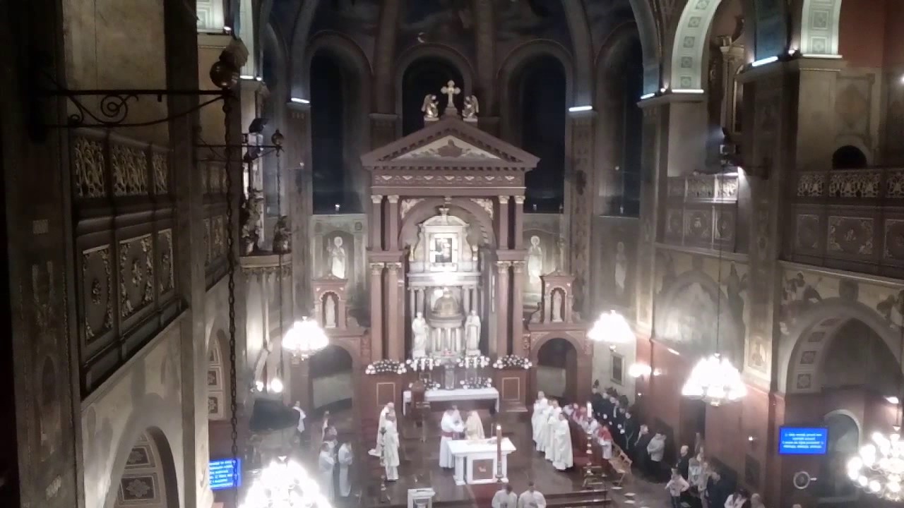Piekary Śląskie-Bazylika NMP:Msza Św. Wigilii Paschalnej 15.04.2017r.