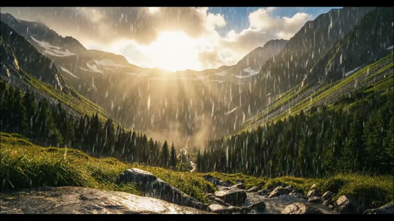 Fall Sleep Fast With the Sound of Rain in the Mountains