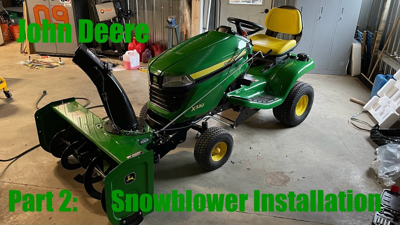 John Deere Часть 2: Установка снегоочистителя