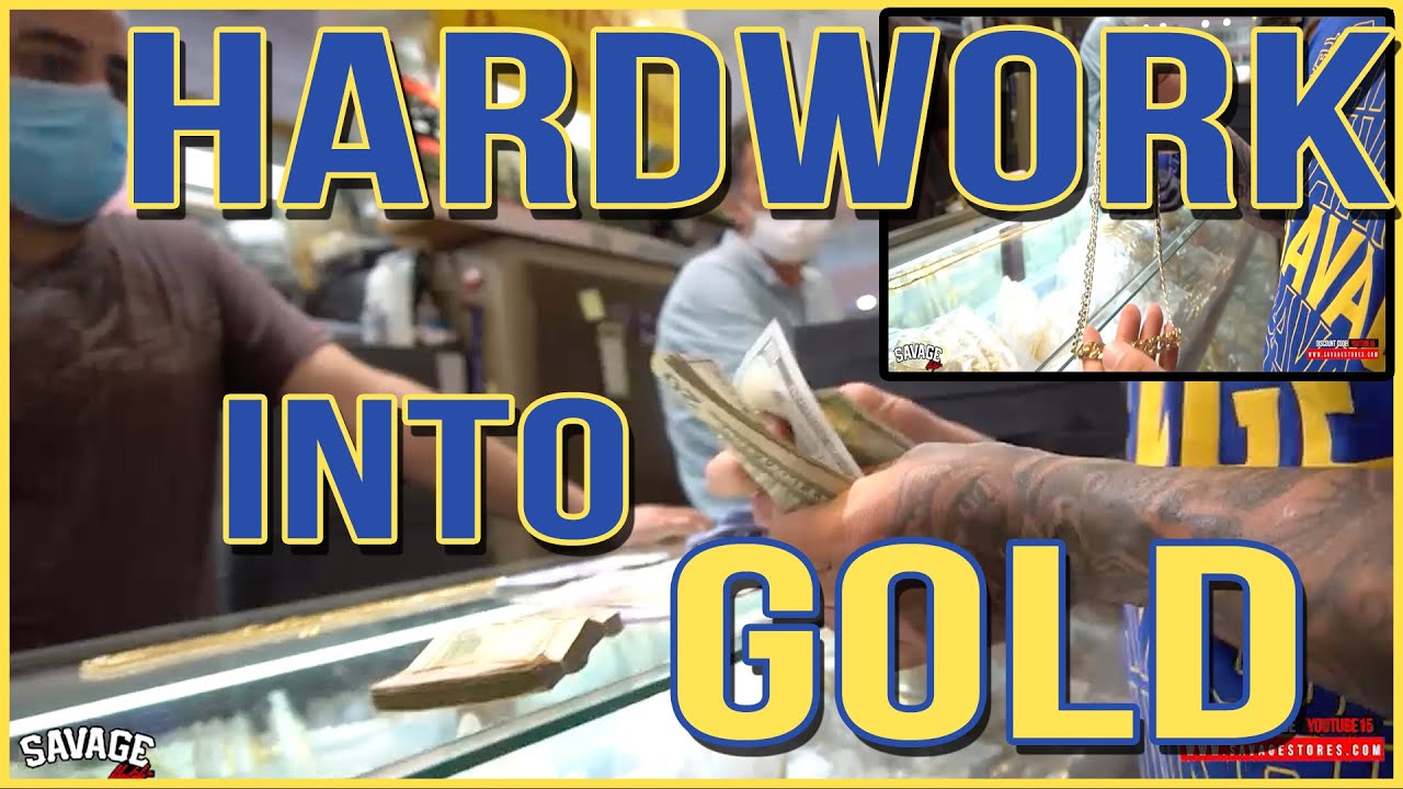 Barber Mike Savage Buys Gold Chain in LA -