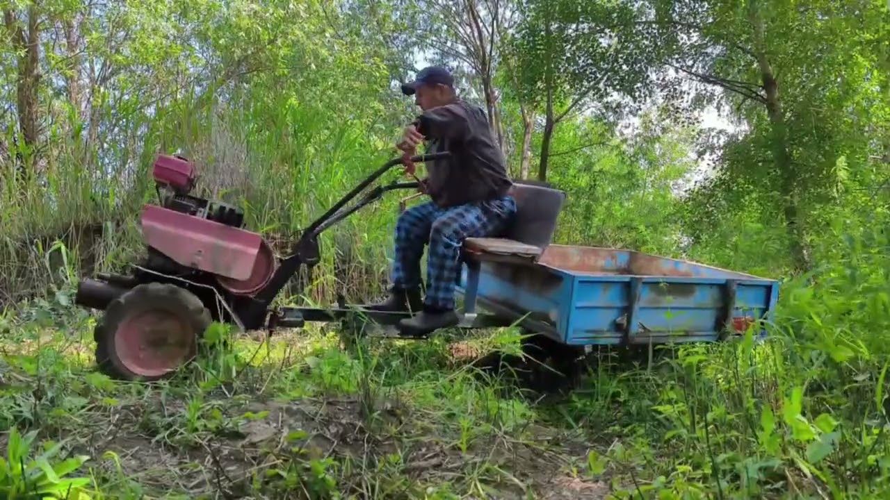 На озеро на мотоблоке поехал.Дорога не дорога! Рыбалка в удовольствие. 🎏