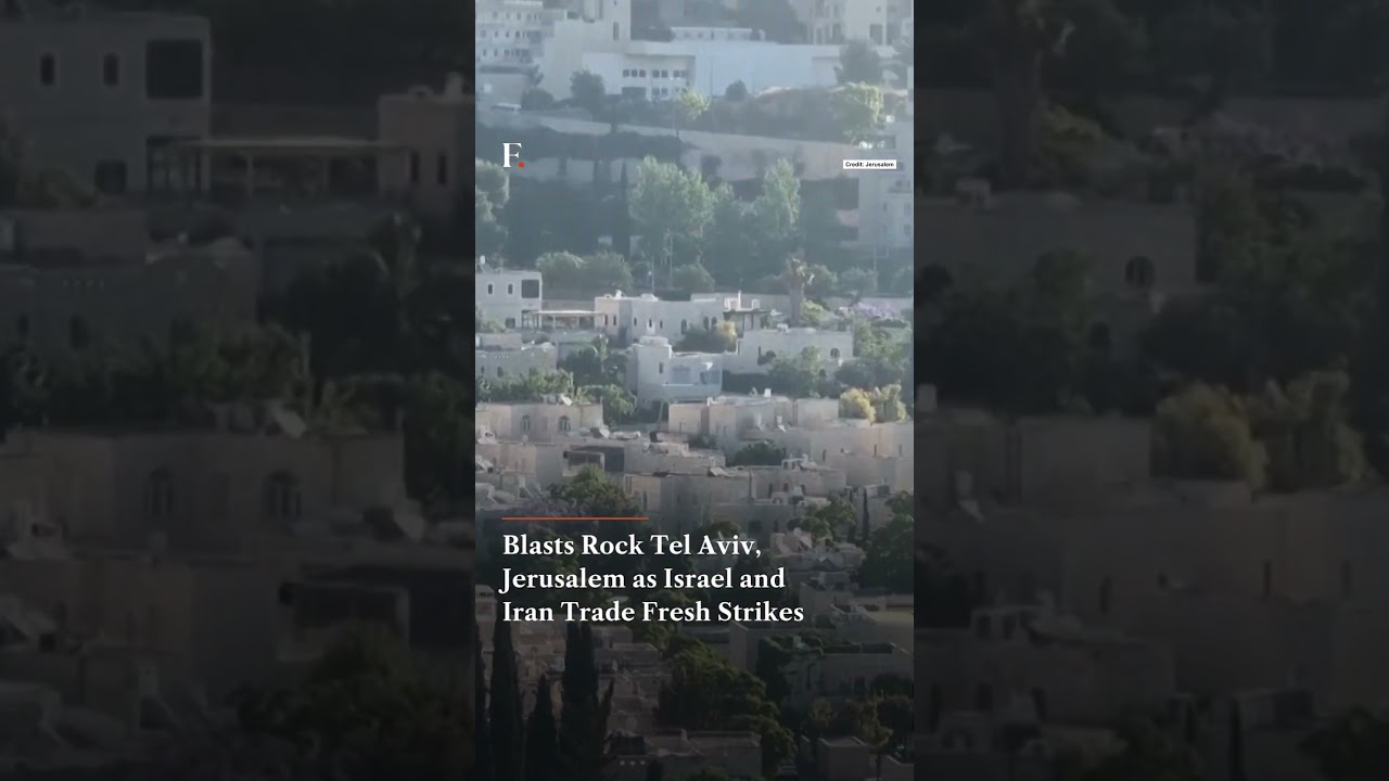 Blasts Rock Tel Aviv, Jerusalem as Israel and Iran Trade Fresh Strikes | Firstpost News