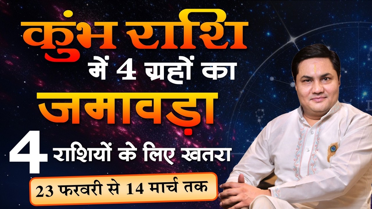 कुम्भ राशि में 4 राशियों का जमवाड़ा कौनसी 4 राशियों के लिया खतरा करे ये विशेष उपाय | Suresh Shrimali