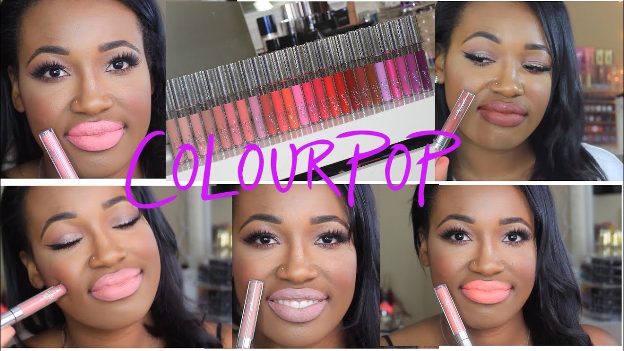 ColourPop Ultra Matte Lip Review + Lip Swatches for Deeper Skin Tones | 