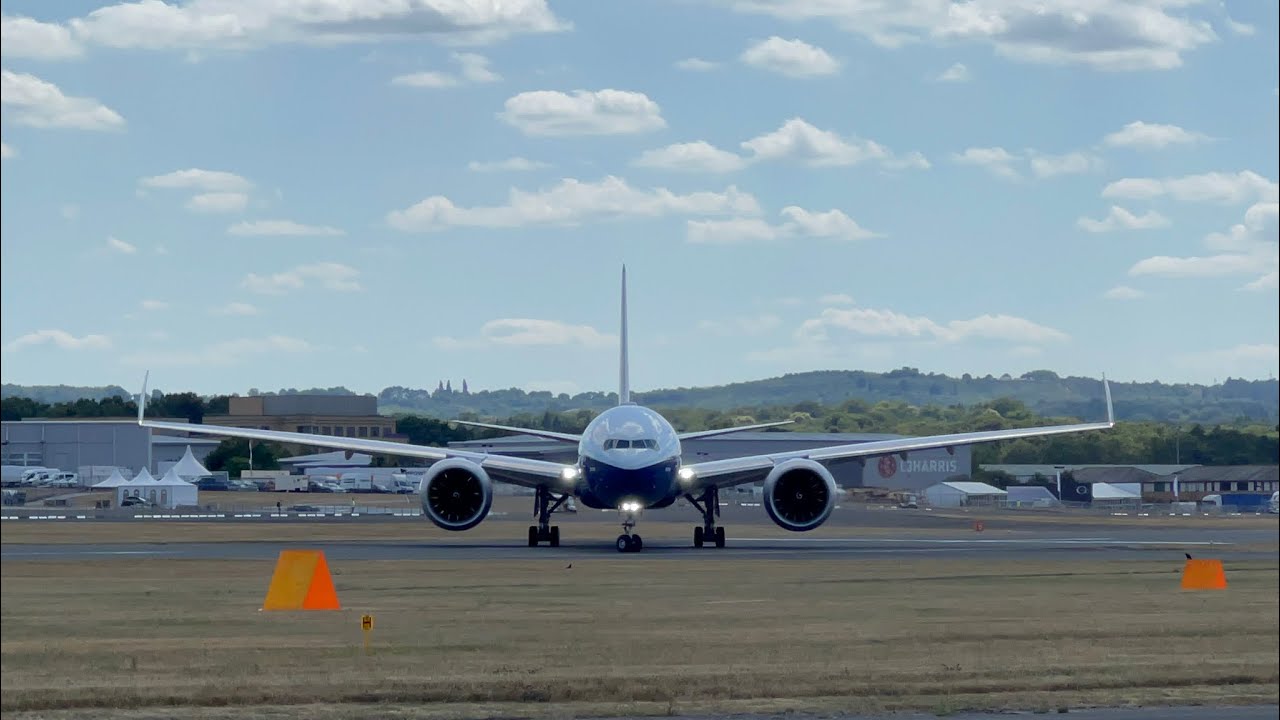 777X Farnborough Airshow 2022 Practice