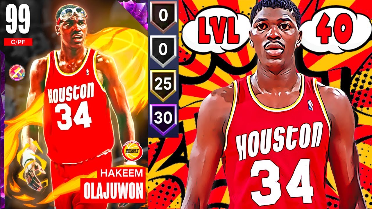 LEVEL 40 REWARD DARK MATTER HAKEEM OLAJUWON GAMEPLAY! IS THE DREAM WORTH THE GRIND? NBA 2K23 MyTEAM