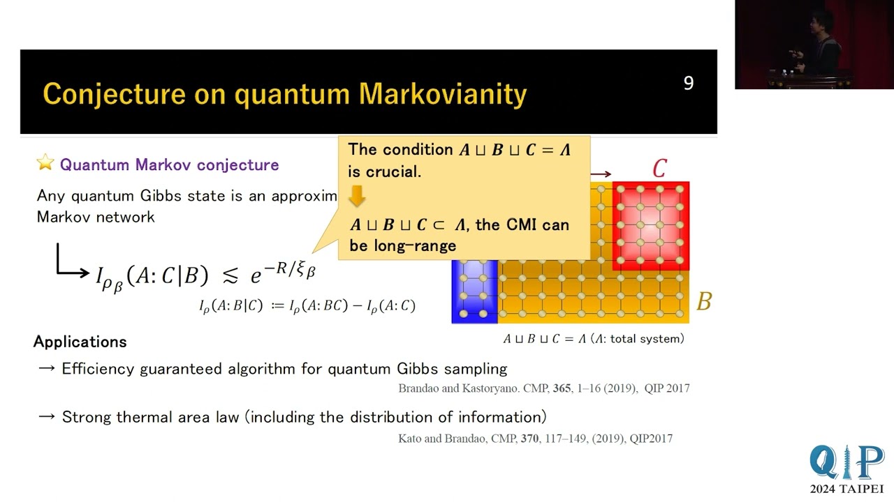 0118_1100_Clustering of conditional mutual information and quantum Markov structure at arbitrary tem