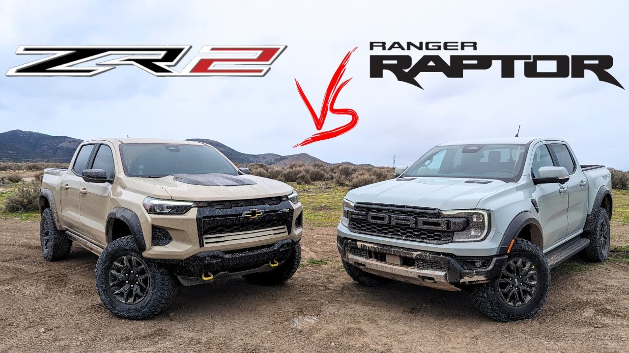 Ranger Raptor 2024 года против Colorado ZR2 2024 года по бездорожью