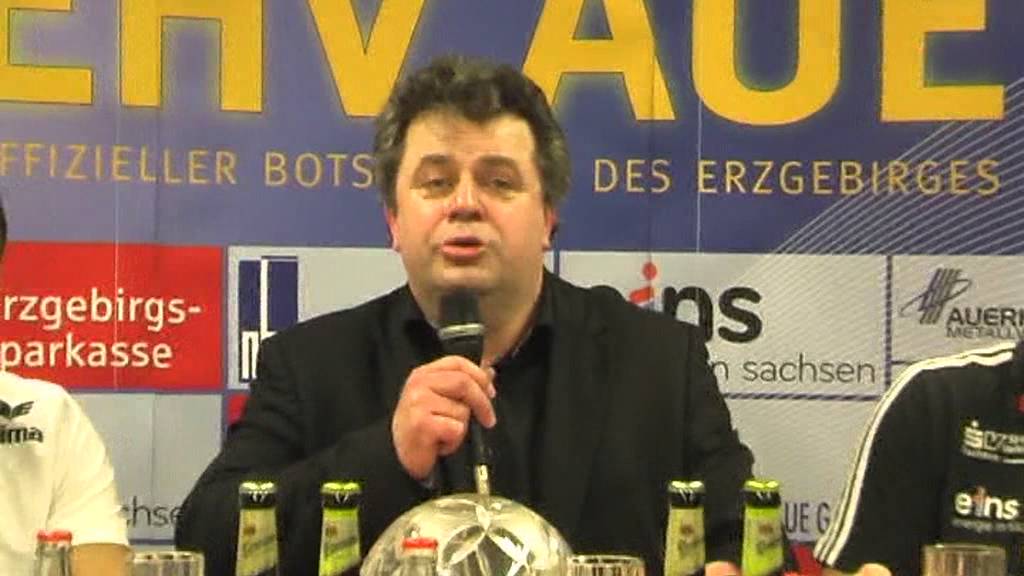 Pressekonferenz EHV Aue-SG Flensburg-Handewitt