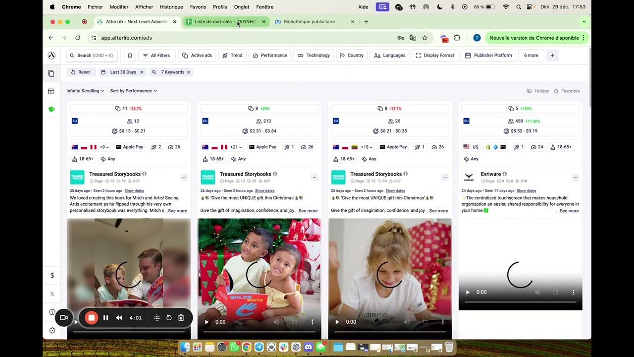 Recherche de mots-cl&eacute;s, Recherche Produit, Dropshipping