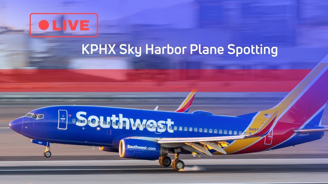 🔴LIVE PLANESPOTTING AT PHOENIX SKY HARBOR AIRPORT
