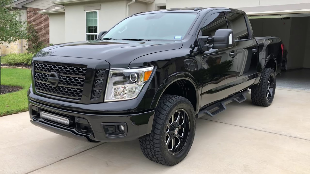 2017 Nissan Titan Mods Pt 2 LED Light Bar and HDX Side steps