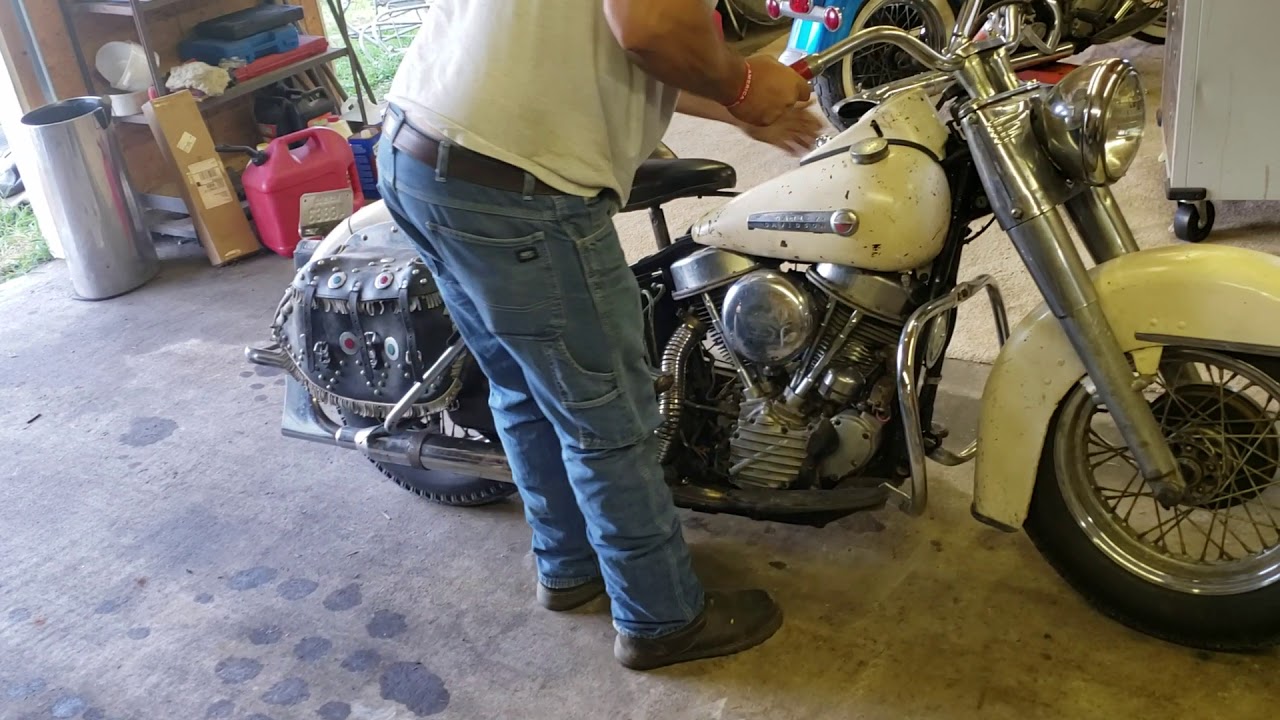 1950 Harley Panhead. Hydraglide
