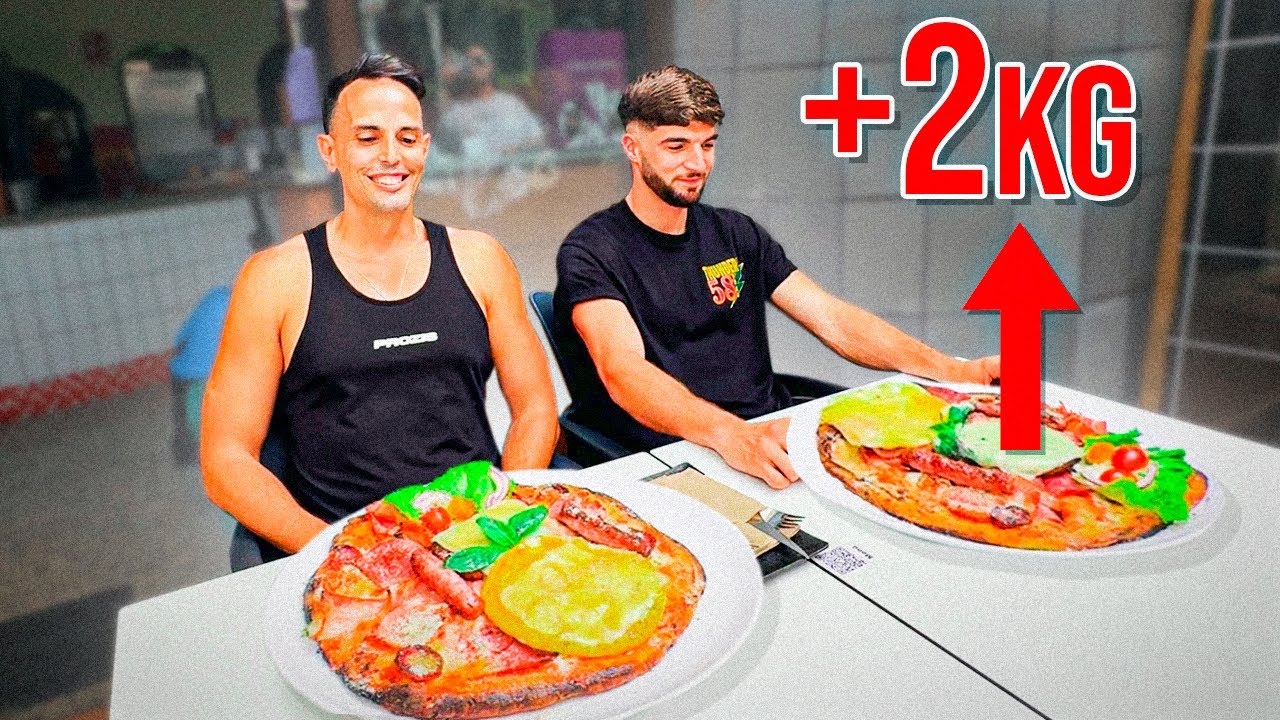RETO PIZZA GIGANTE 🍕🔥 *2kg de ingredientes* 😱 | EstoEsRuyman