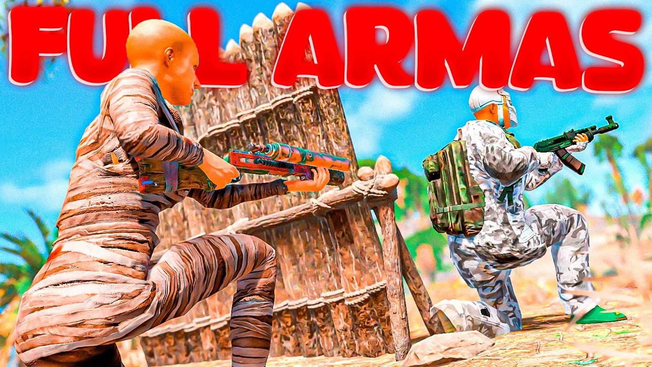 ASI ES COMO LLENO EL COFRE DE ARMAS JUGANDO UN SERVER TRYHARD | Rust