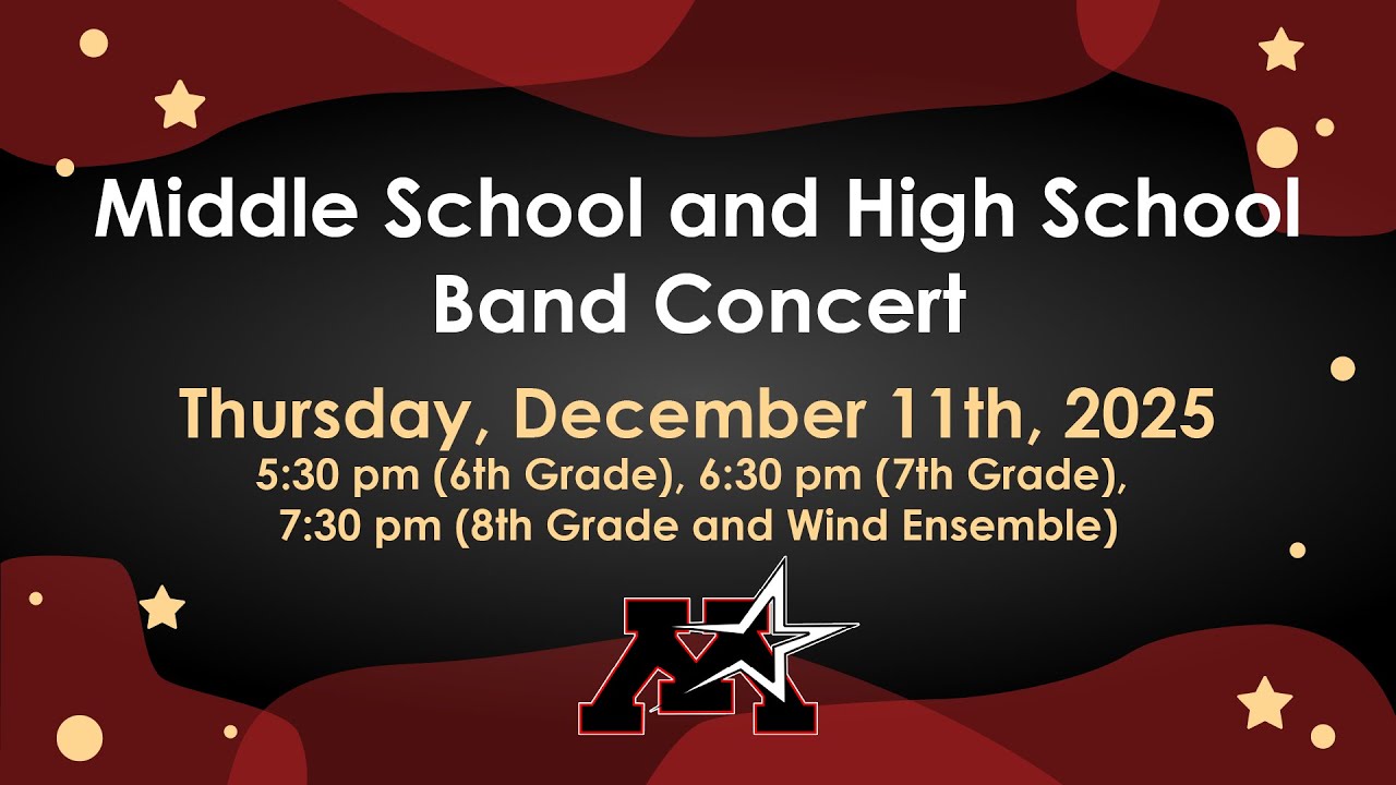 Middle School and High School Band Concert // 12-11-2025