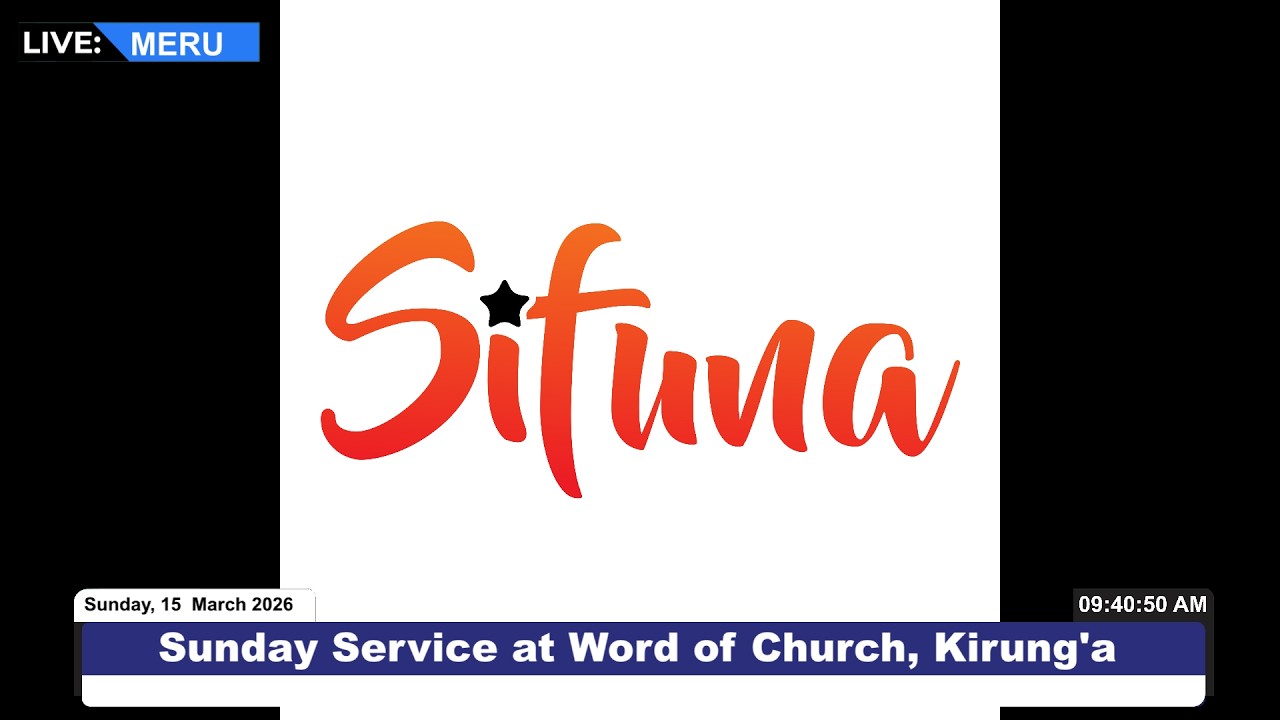 Sunday Service at Word Temple Church, Kirung'a