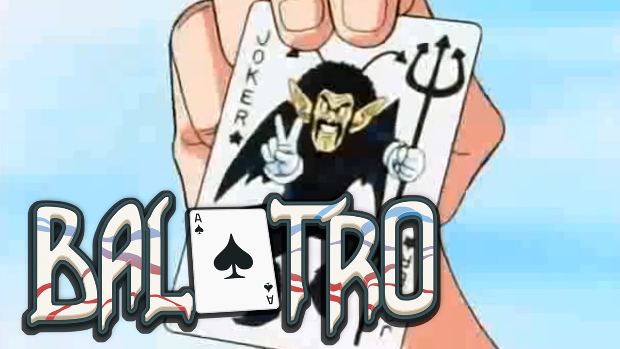 all the contents gone so we're playing balatro