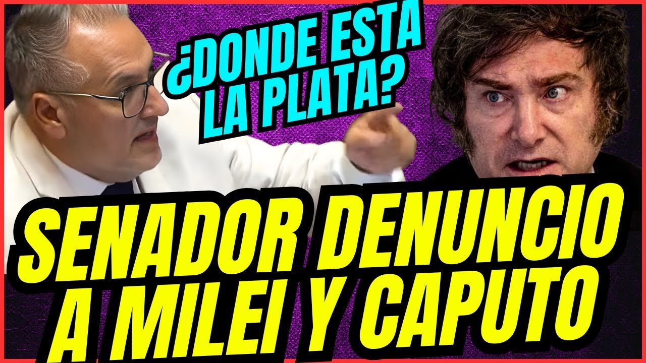 🚨ESTO QUE ACABA DE MOSTRAR UN SENADOR ES GRAVISIMO DENUNCIO A MILEI Y CAPUTO