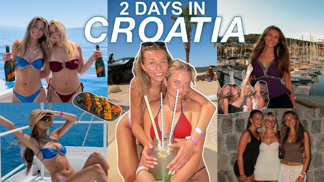 A Weekend in Croatia with Friends | Island Hopping, Beach Clubs & Bar Crawls