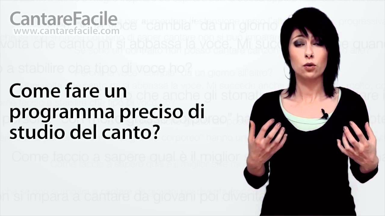 Come devo programmare lo studio del canto? - Domande sul Canto #20